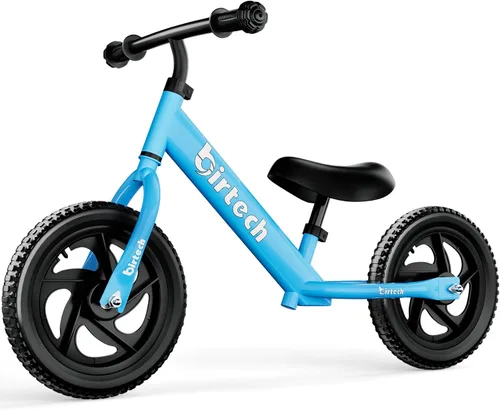 Vista 10 de Birtech Bicicleta de equilibrio para niños de 2, 3, 4, 5 años, bicicleta de equilibrio para niños de 12 pulgadas, juguetes para interiores y Negro