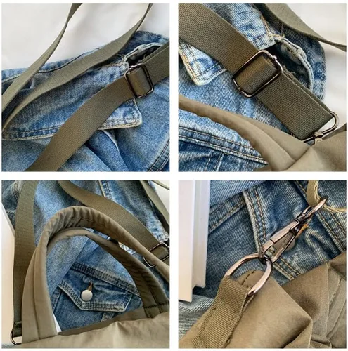Vista 6 de Bolsos Hobo estéticos para mujer, bolso bandolera grande bohemio, para el trabajo, yoga, gimnasio, bolsos