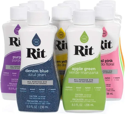 Vista 3 de Rit - Tinte líquido, amplia selección de colores, 8 onzas (verde manzana)