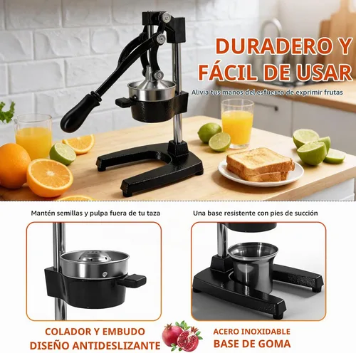 Vista 2 de Exprimidor manual de frutas para el hogar