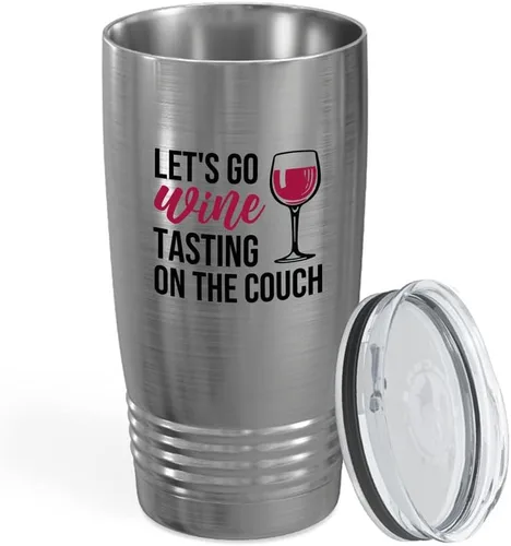 Vista 22 de Vaso vikingo edición negra para amantes del vino, 20 onzas, cualquier amigo del vino es un amigo del vino, cerveza casera y vino barman amantes