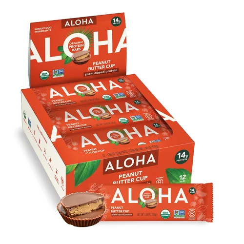 Vista 13 de ALOHA Barras de Proteína Orgánicas a Base de Plantas - Paquete de Variedad de 6 Sabores - 12 Unidades, Barras de 1.9oz - Aperitivos Veganos, Bajo