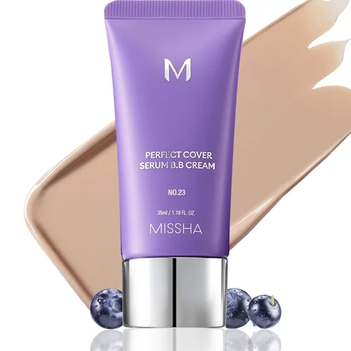 Vista 11 de MISSHA M PERFECT COVER SERUM BB CREAM No.13 Light Fair- Fair with Cool Undertone, BB Cream de Cardi B Pick, tinte para la piel, hidratante tintado