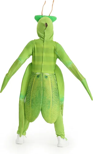 Vista 7 de DLSNZ Disfraz de saltamontes de mantis rezando para niños, disfraz cosplay de Halloween