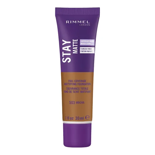 Vista 8 de 3 x Rimmel London Stay Matte - Base líquida mousse mate 30ml - 201 Beige clásico