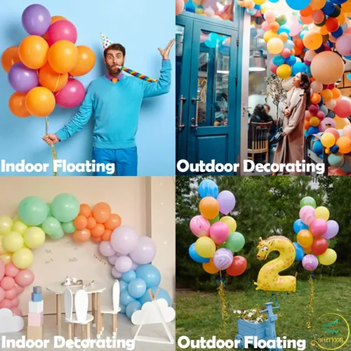 Vista 3 de AFTERLOON® - Globos biodegradables de 12 pulgadas con forma de corazón, de látex natural extra fuerte, grueso, para propuesta, matrimonio, amor