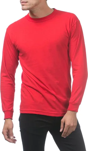 Vista 4 de Pro Club Camiseta de manga larga de algodón cómodo para hombre