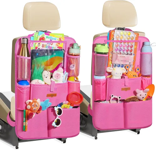 Vista 10 de SURDOCA Organizadores y almacenamiento de automóvil, organizador de asiento de automóvil mejorado con soporte para tableta de pantalla táctil de 11