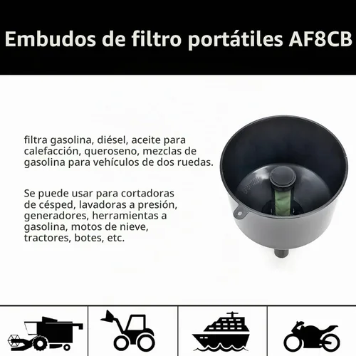 Vista 3 de AF8CB 8 GPM Filtro Conductivo de Combustible Portátil