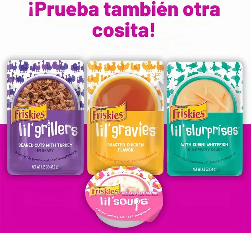 Vista 8 de Friskies Purina Lil' Shakes Topper, pollo atractivo, (16) bolsas de 1.55 onzas