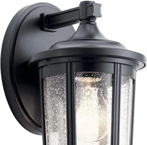 Vista 4 de Kichler Lighting Fairfield - Lámpara de pared (11 pulgadas, 1 luz), color negro