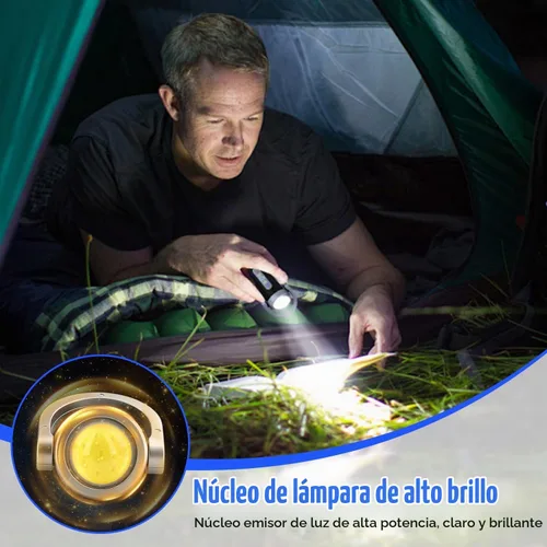 Vista 4 de 2 linternas de llavero brillantes recargables portátiles, mini linterna de llavero, luz LED USB tipo C, múltiples modos de iluminación para acampar