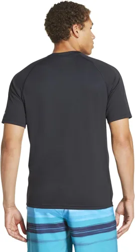 Vista 3 de Speedo Camiseta de natación UV para hombre, manga corta, ajuste regular, color liso