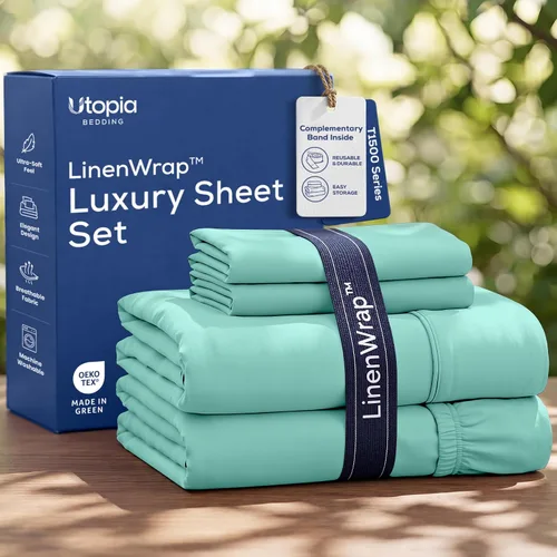 Vista 32 de Utopia Bedding - Juego de sábanas, tamaño individual, microfibra cepillada, suaves, esquinas profundas, incluye 1 encimera, 1 bajera y 1 fundas