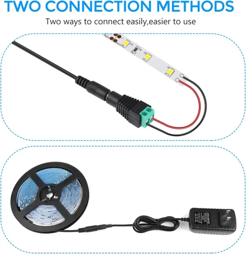 Vista 4 de LightingWill Fuente de alimentación de 12V, adaptador de alimentación de 12W, fuente de alimentación de 110V CA a 12V 1A CC, transformador