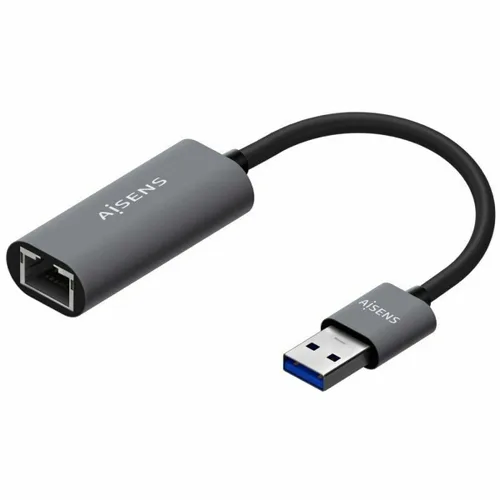 Vista 2 de Adaptador USB a Ethernet Aisens A106-0708 Gris