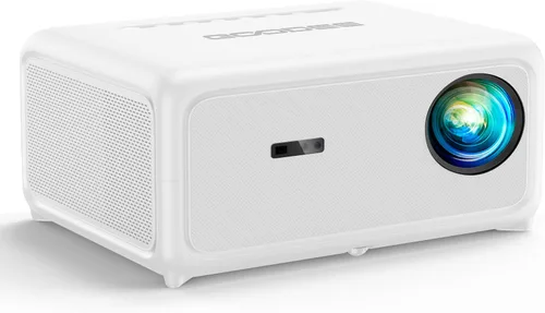Vista 9 de [Google TV/control de voz] Proyector inteligente GooDee 4K UHD con WiFi y Bluetooth, proyector de películas portátil aplicable a Prime Video Negro