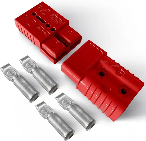 Vista 8 de Cubiertas de Conector Rápido de Batería Cubierta de Goma Antipolvo para Desconexión Rápida de Batería de 175 Amperios (2pcs, Negro)