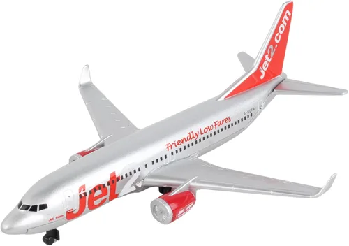 Vista 3 de Avión de Juguete Daron Jet2 Individual – Modelo de Avión de Metal Fundido con Piezas de Plástico Licenciado Oficialmente, Ruedas Giratorias, Librea