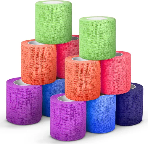 Vista 8 de Vendajes autoadherentes cohesivos de 3 x 5 in, multicolor, de Ever Ready First Aid, 6