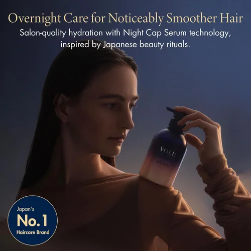 Vista 2 de YOLU - Acondicionador profundo para cabello dañado - Acondicionador hidratante japonés durante la noche - Desenredante antiencrespamiento