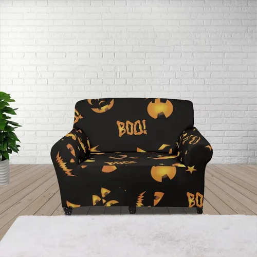 Vista 52 de Funda de sofá con diseño de árbol de bandera estadounidense para sofás y sofás, decoración navideña, funda antideslizante para sofá de 1 cojín