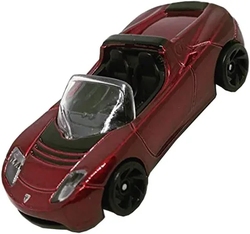 Vista 3 de Hot Wheels 2019 Saludos desde Space '08 Tesla Roadster, Granate