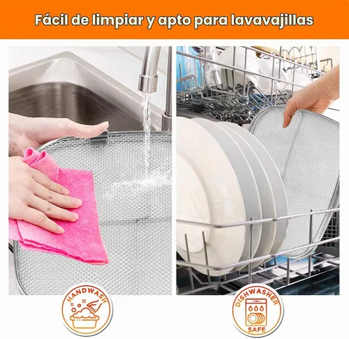 Vista 6 de Protector de salpicaduras de acero inoxidable para Ninja Foodi AG301, accesorios para freidora de aire, piezas de repuesto, pantalla de salpicaduras