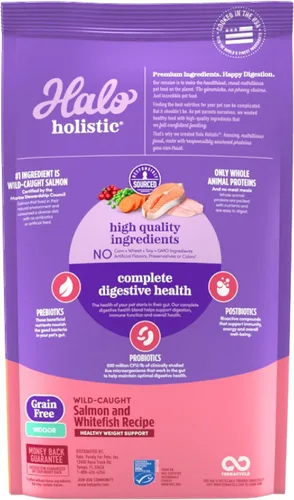 Vista 2 de Halo Holistic - Alimento seco para gatos, salmón capturado en la naturaleza