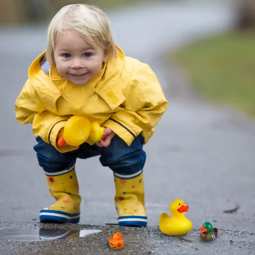 Vista 2 de Patos de goma para Jeep Ducking, 50 patos de goma surtidos para juegos de patitos, ducking de Jeeps, cruceros y baño, juego en la piscina, pequeño
