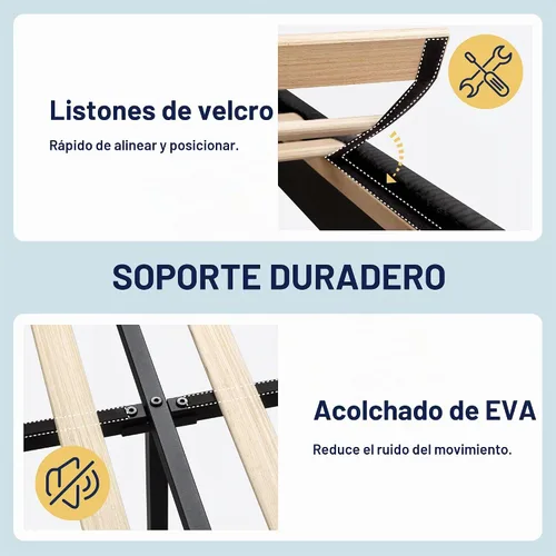 Vista 7 de Allewie Marco de cama tamaño completo con cabecera tapizada tipo wingback, cama plataforma de terciopelo de pana con capitoné de canales verticales