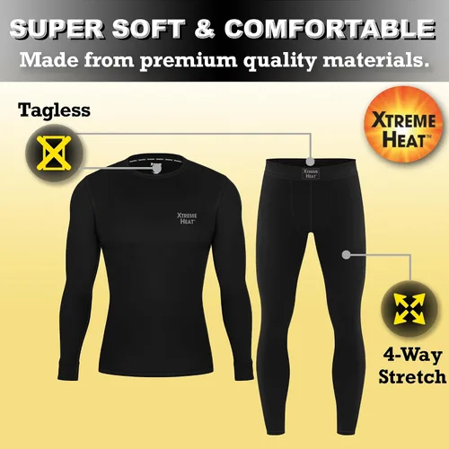 Vista 2 de Conjunto de capa base para hombre, parte superior e inferior, camisas de compresión para hombres, pantalones de compresión para hombre, protector