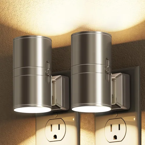 Vista 11 de L LOHAS LED - Luz nocturna LED, luces nocturnas regulables enchufables en la pared, paquete de 2, luz nocturna de 3CCT para niños, giratoria 180°