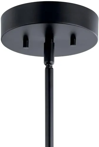 Vista 3 de Kichler Baland™ - Mini colgante de 1 luz de 4 pulgadas en negro y níquel pulido