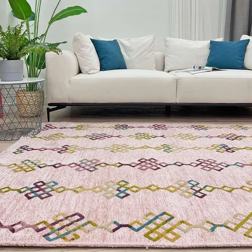 Vista 16 de Alfa Rich 5x8 Alfombras lavables de oro ámbar para sala de estar, dormitorio, cocina, de algodón, aptas para mascotas