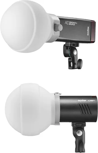 Vista 6 de Godox Paquete de difusor de flash ML-CD15, incluye 3 adaptadores + cúpula de difusión para Godox V1 Pro V1 V860III TT685II TT600 AD100Pro AD200