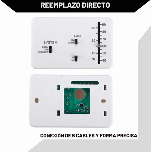Vista 6 de Kit de termostato de calefacción/refrigeración para autocaravana, para autocaravana, termostato Duo-Therm, control analógico