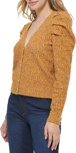 Vista 3 de Karl Lagerfeld Paris Women's Everyday Ruffle Long Sleeve Sweater