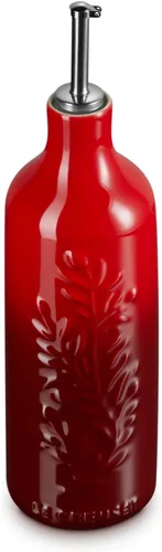 Vista 6 de Le Creuset - Botella de cerámica Colección Olive Branch para aceite, 20 onzas, Sal marina Sea Salt