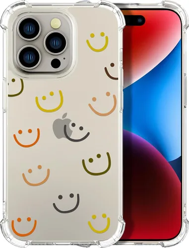 Vista 52 de Compatible con iPhone 14, funda transparente y bonita para mujeres y niñas, diseño floral, diseño floral femenino, funda para teléfono 14
