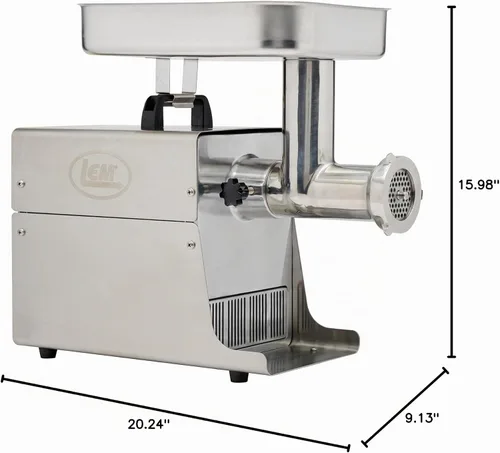 Vista 9 de Molinillo de carne eléctrico Big Bite de acero inoxidable, marca LEM Products