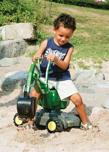 Vista 4 de rolly toys John Deere Ride-On: pala/excavadora de 360 grados, para jóvenes a partir de 3 años