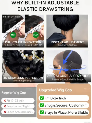 Vista 8 de UNICE Yaki - Pelucas de cabello humano lacio con encaje frontal 13x4, con cordón, Pre-Todo, sin pegamento, peluca de cabello humano frontal