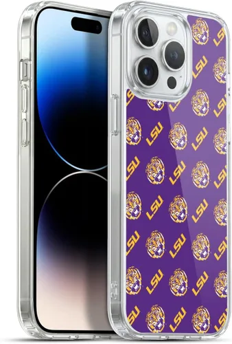 Vista 276 de Head Case Designs Funda de gel suave con licencia oficial de la Universidad Estatal de Louisiana LSU Camou compatible con Apple iPhone 7 Plus/iPhone