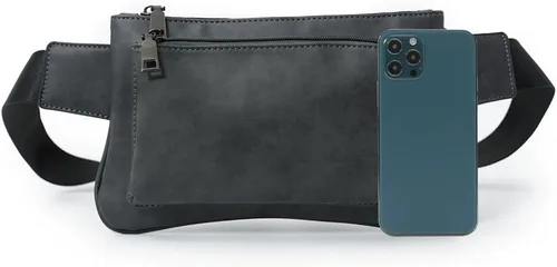 Vista 4 de Bestsent Bolso bandolera de cuero para hombre, mochila de hombro en el pecho, bolso cruzado impermeable al agua