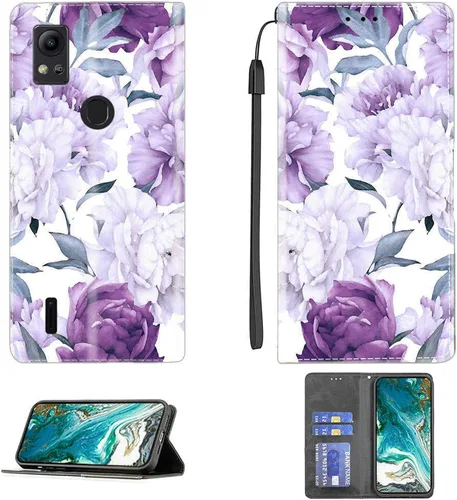 Vista 63 de Aroepurt Funda para UMIDIGI G1 Plus compatible con UMIDIGI G1 Plus Funda para teléfono Funda de piel sintética con función atril magnética CPT15
