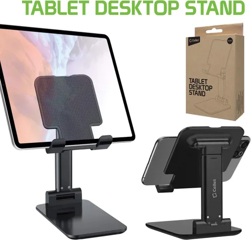 Vista 9 de Soporte ajustable para teléfono y tableta, soporte para mesa de escritorio, soporte plegable compatible con iPhone, iPad Pro Air Mini Android