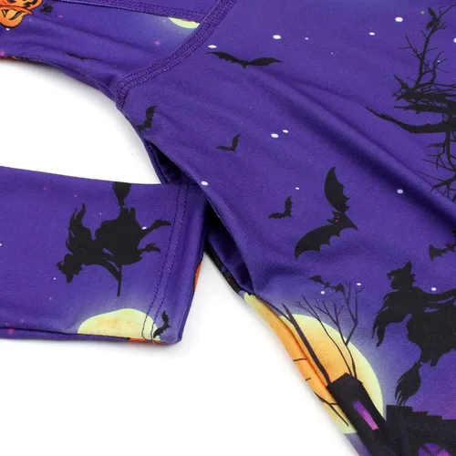 Vista 5 de JESKIDS Vestido de manga larga para niñas pequeñas, teñido anudado, unicornio, flamenco, vestido de fiesta con bolsillos