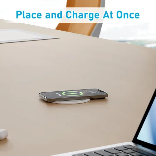 Vista 9 de ANNQUAN 4" Pop Up Outlet para Encimera Qi2 Cargador Inalámbrico 20W USB Blanco