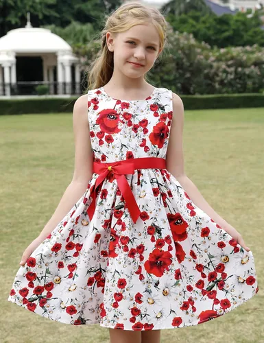 Vista 41 de Vestido de verano para niña, de algodón, con diseño floral